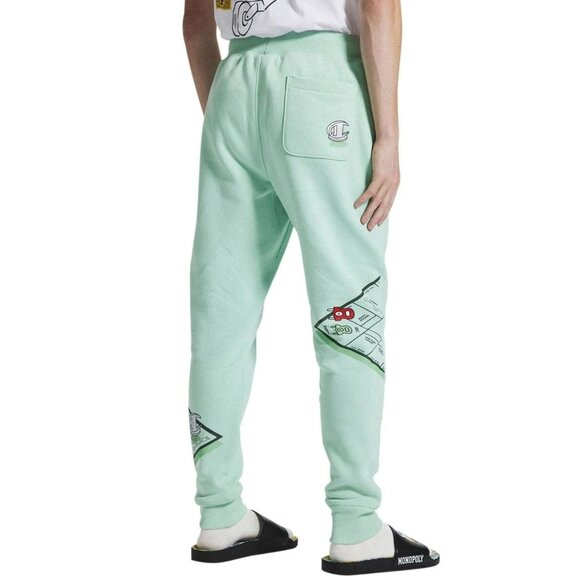 Champion x Hasbro Monopoly Board Men's Mint Green Reverse Weave Joggers S - Picture 3 of 15